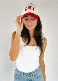 Chi 2-Tone Baseball Cap - Red