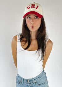 Chi 2-Tone Baseball Cap - Red