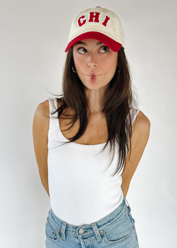 Chi 2-Tone Baseball Cap - Red