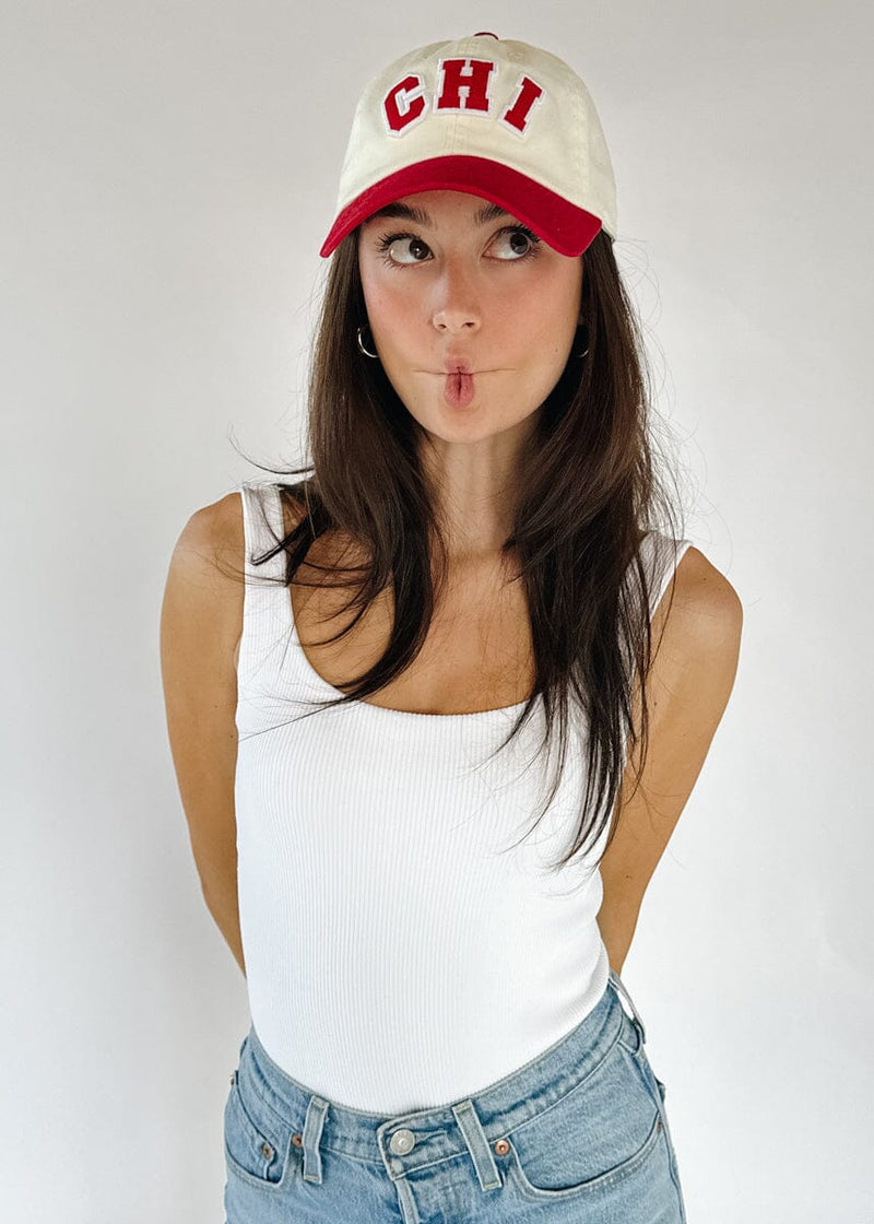 Chi 2-Tone Baseball Cap - Red