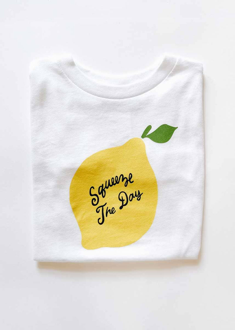 Squeeze The Day Toddler Tee - White