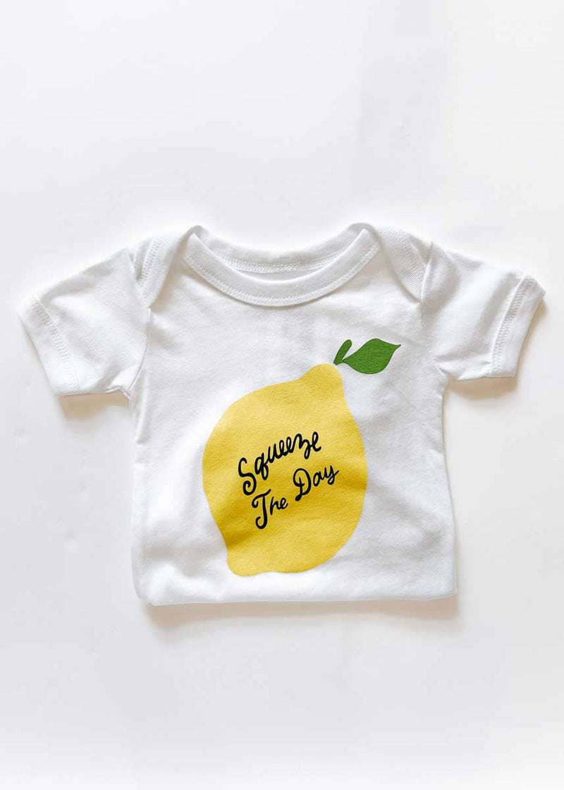Squeeze The Day Onesie - White