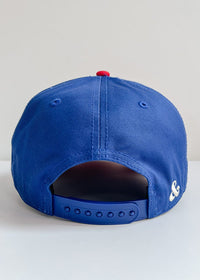 Chicago Puff Baseball Cap - Blue & Red