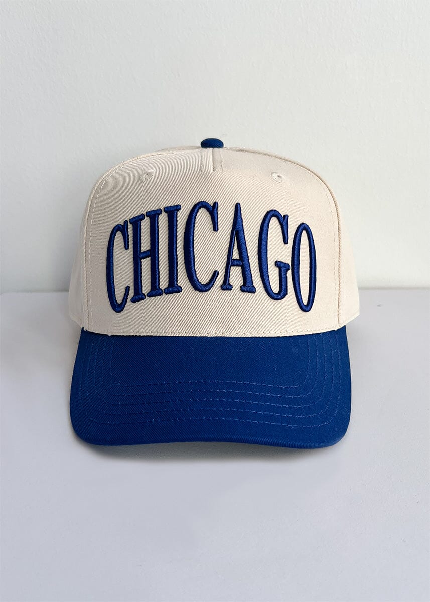 Chicago Puff Baseball Cap - Royal Blue
