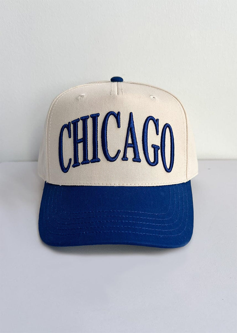 Chicago Puff Baseball Cap - Royal Blue