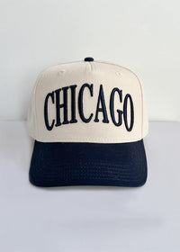Chicago Puff Baseball Cap - Navy