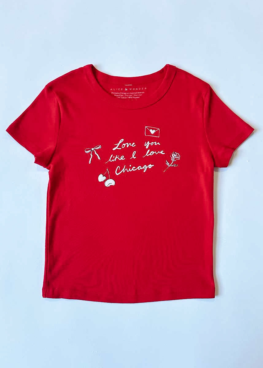 Love You Like I Love Chicago Baby Tee