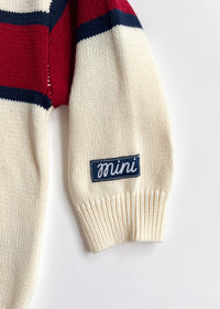Chicago. Mini Varsity Sweater - Ivory