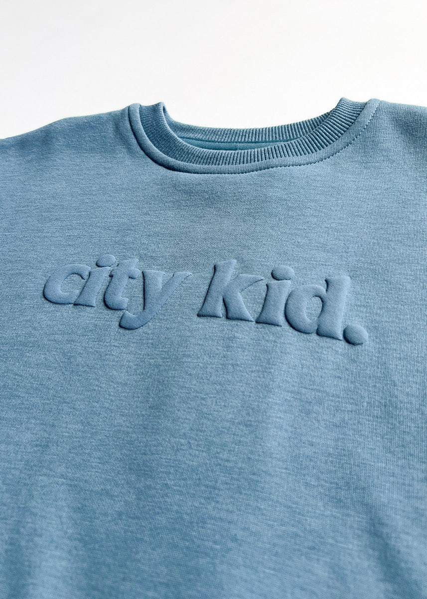 City Kid Oversized Sweatshirt - Storm