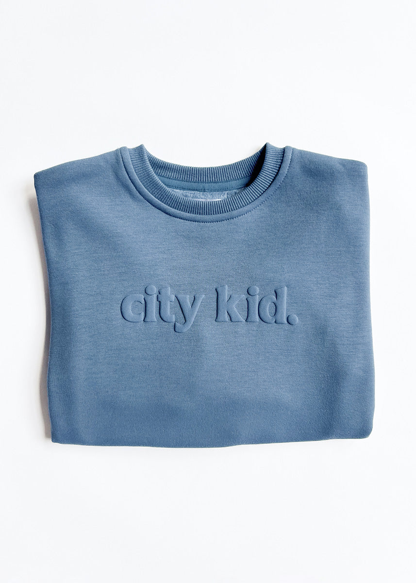 City Kid Oversized Sweatshirt - Storm
