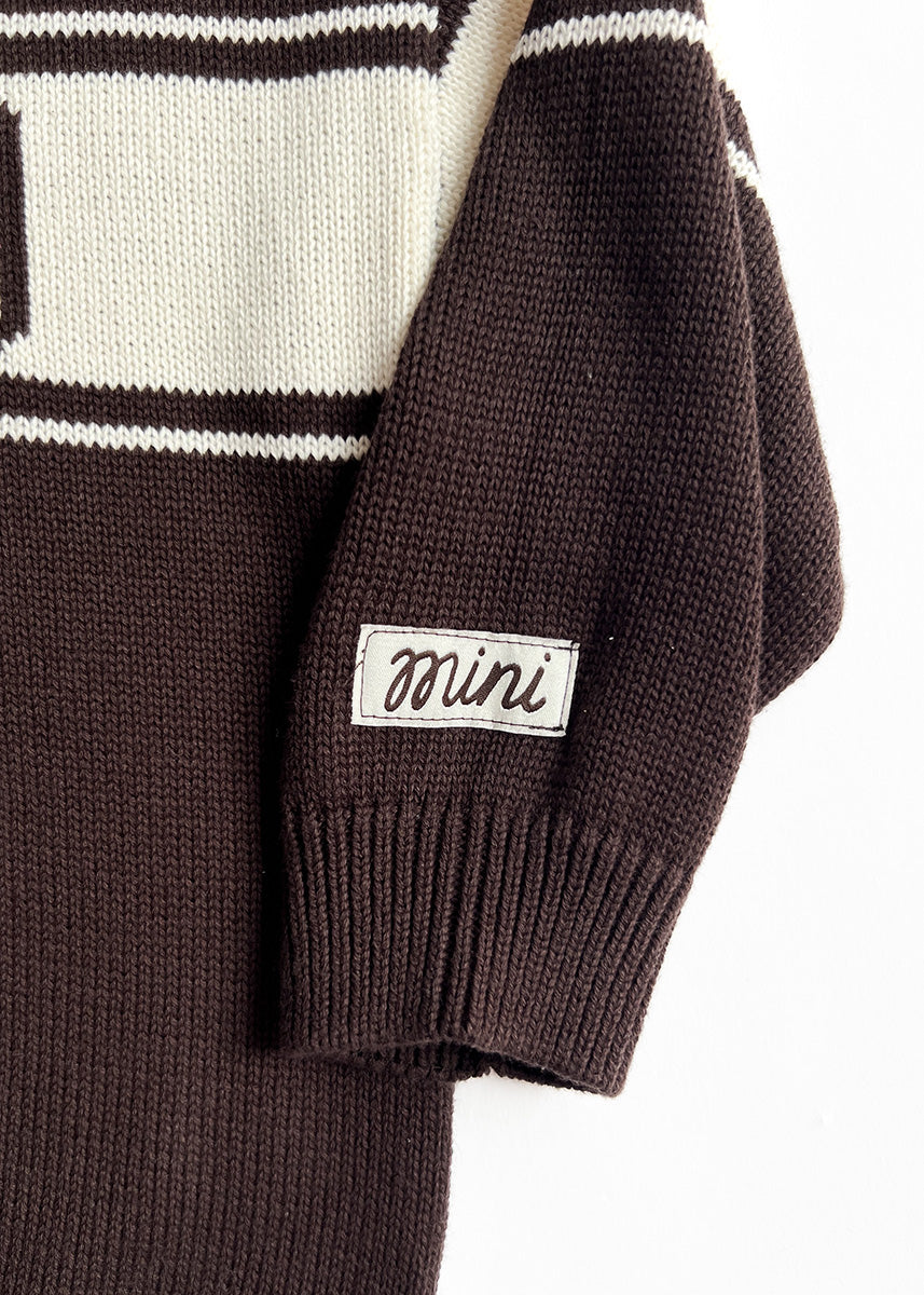 Chicago Mini Athletic Sweater - Espresso