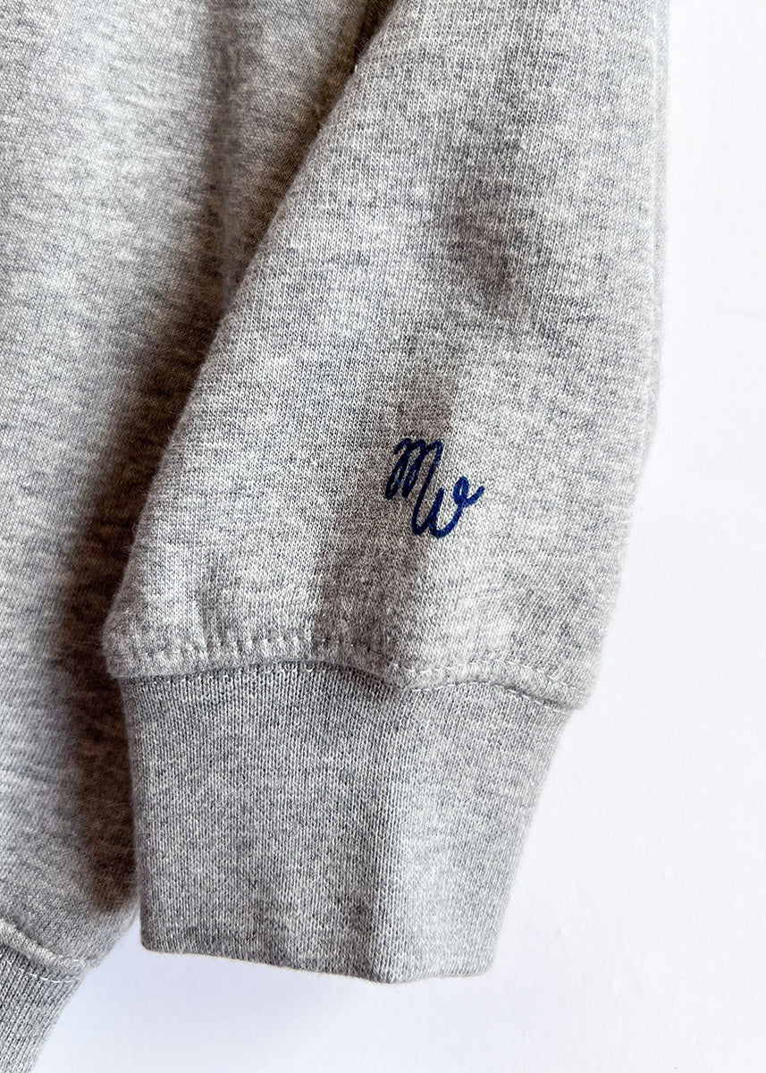 Chicago Hat Stack Crewneck - Grey
