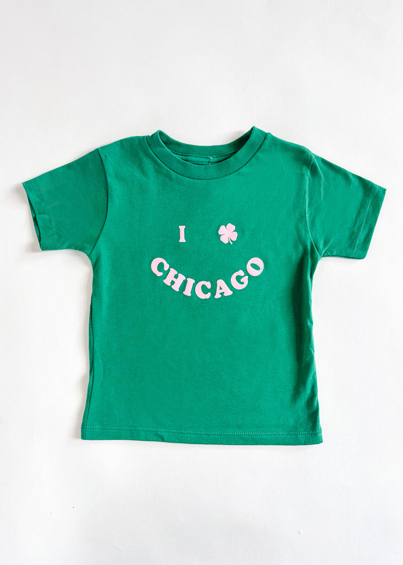 I Clover Chicago Toddler Tee - Kelly Green