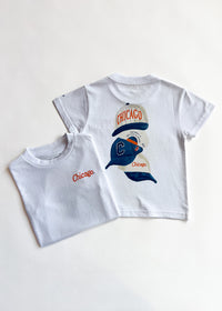 Chicago Hat Stack Toddler Tee - White