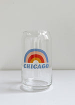 Chicago Rainbow Can Glass - Berry