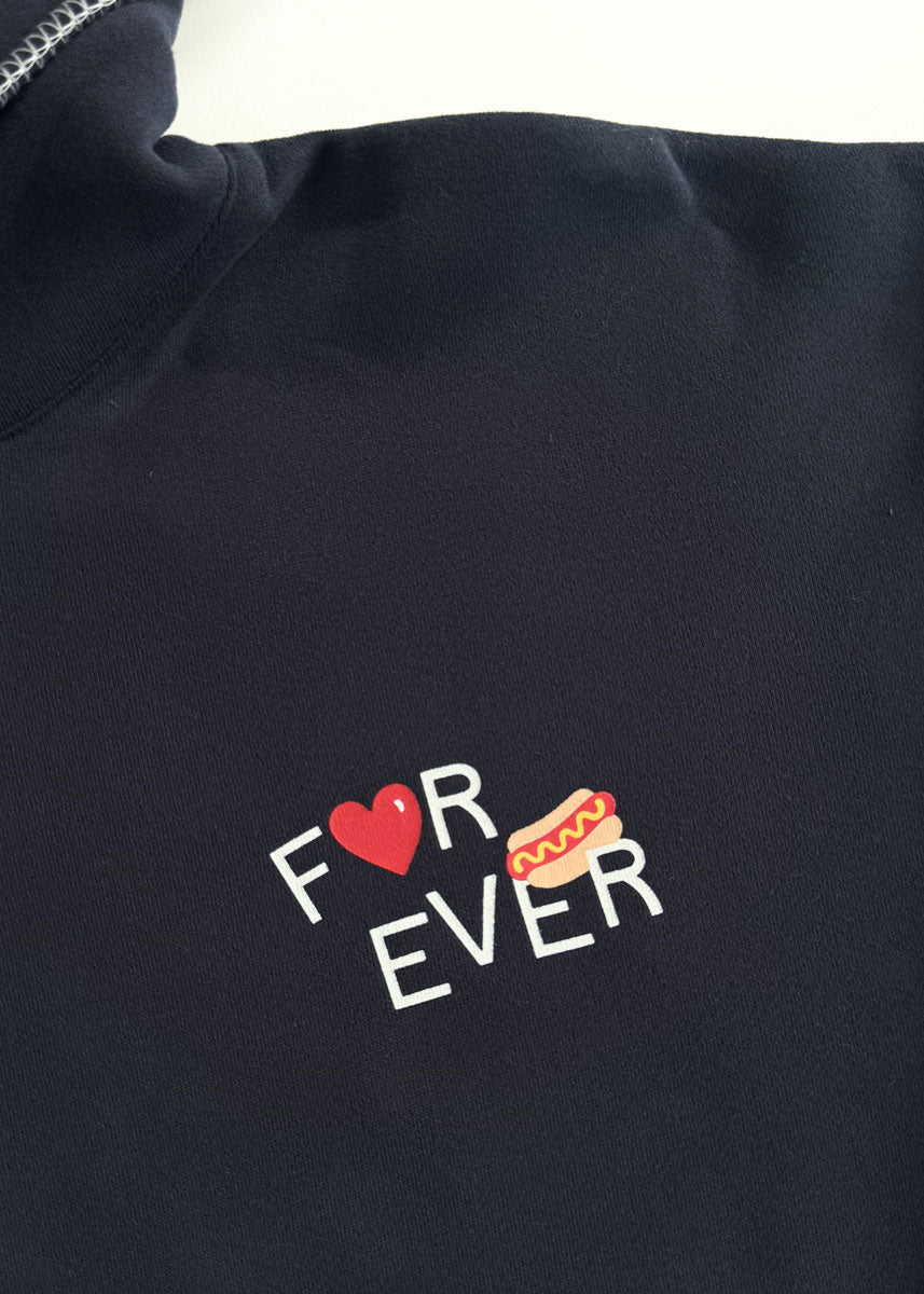 New York Forever Whipstitch Hoodie - Navy