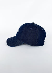 New York. Dad Hat - Dark Denim & White Embroidery