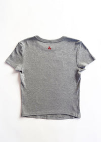 The Big Apple Baby Tee - Heather Grey