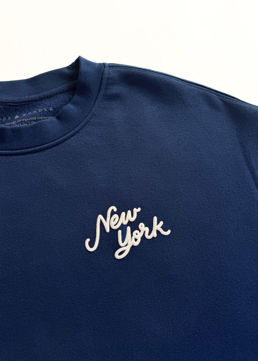 The Big Apple Crewneck - Navy