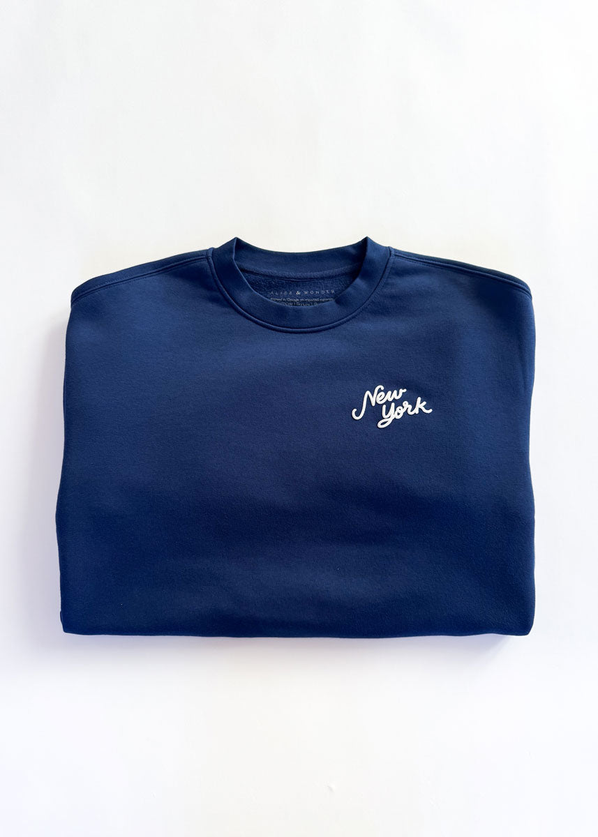 The Big Apple Crewneck - Navy