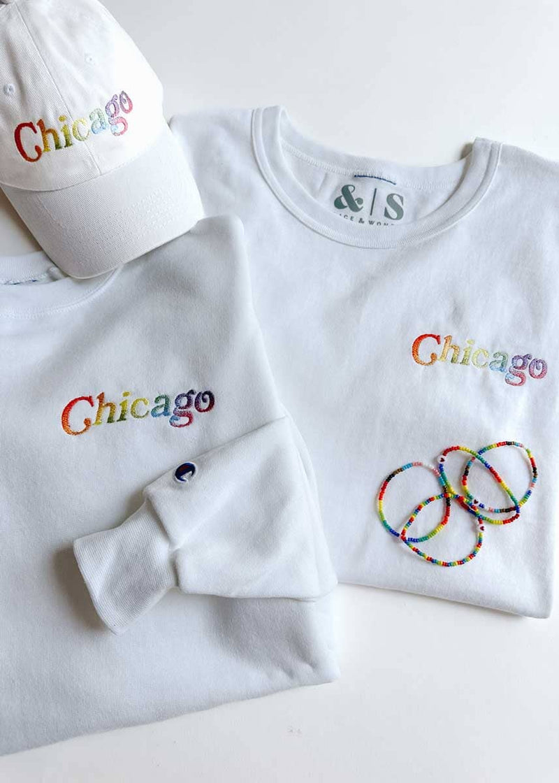 Chicago Ombre Pride Champion Sweatshirt