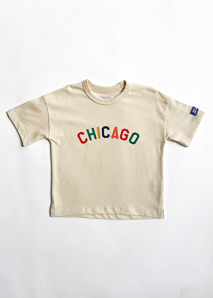 Sweet Home Chicago Oversized Tee - Multicolor