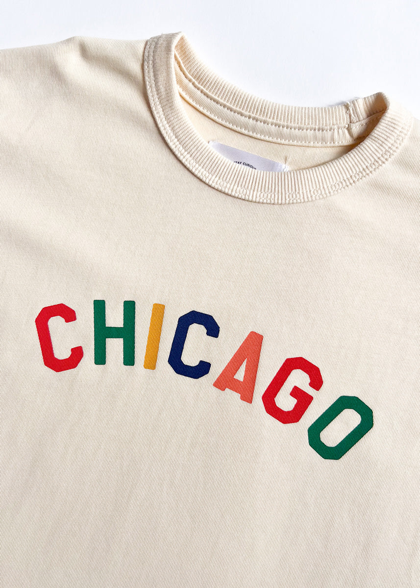 Sweet Home Chicago Oversized Tee - Multicolor