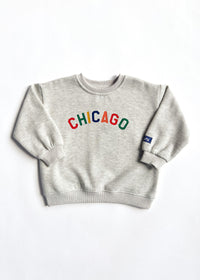Sweet Home Chicago Oversized Sweatshirt - Multicolor
