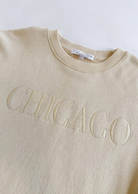 Chicago Embroidered Sweatshirt - Ivory