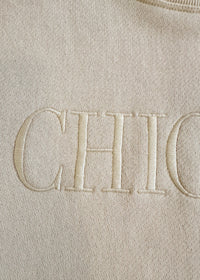 Chicago Embroidered Sweatshirt - Ivory