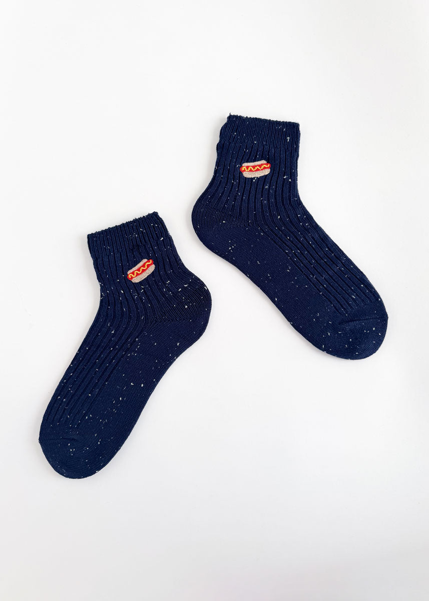 NYC Hot Dog Icon Sock