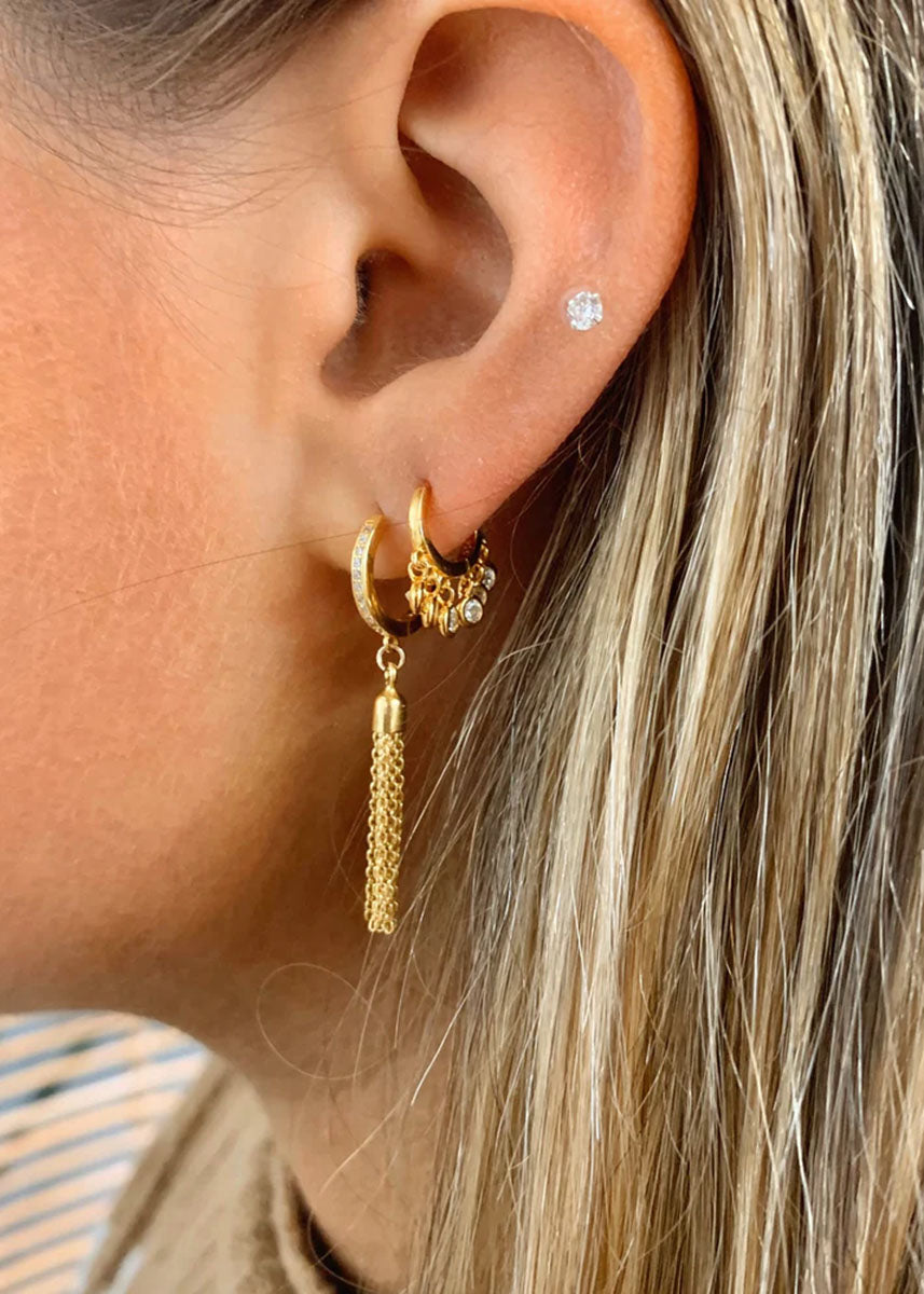 Florence Shaker Huggie - Gold