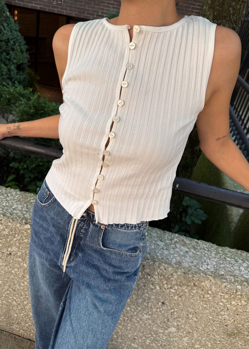 Tilly Vest - Ivory