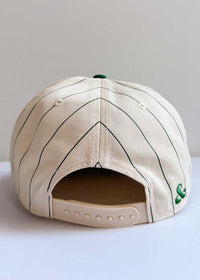 Chicago Puff Pinstripe Baseball Cap - Emerald