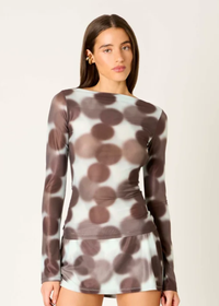 Imogen Top - Brown Multi