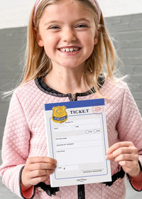 Tiny Town Play Notepad - Police Ticket