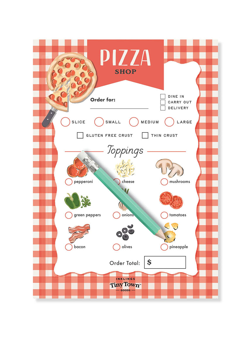 Tiny Town Play Notepad - Pizza Shop