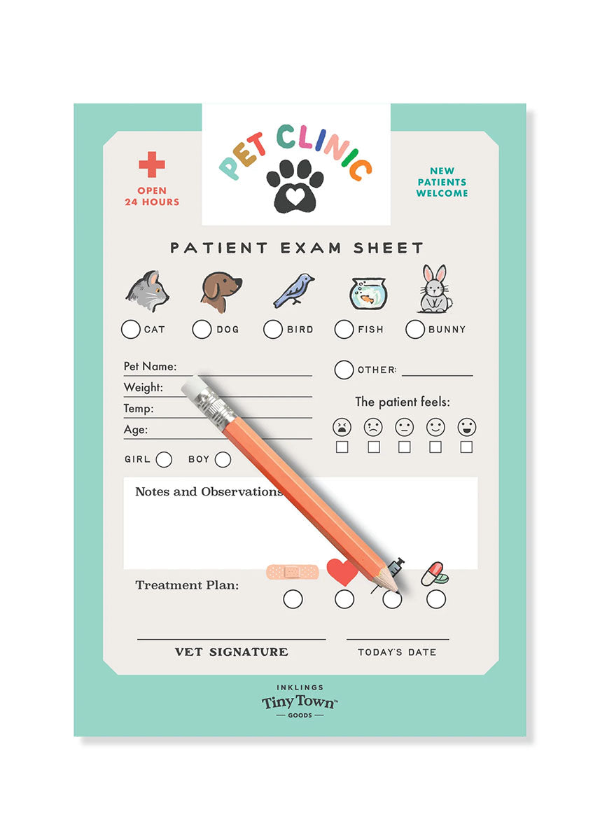 Tiny Town Play Notepad - Pet Clinic