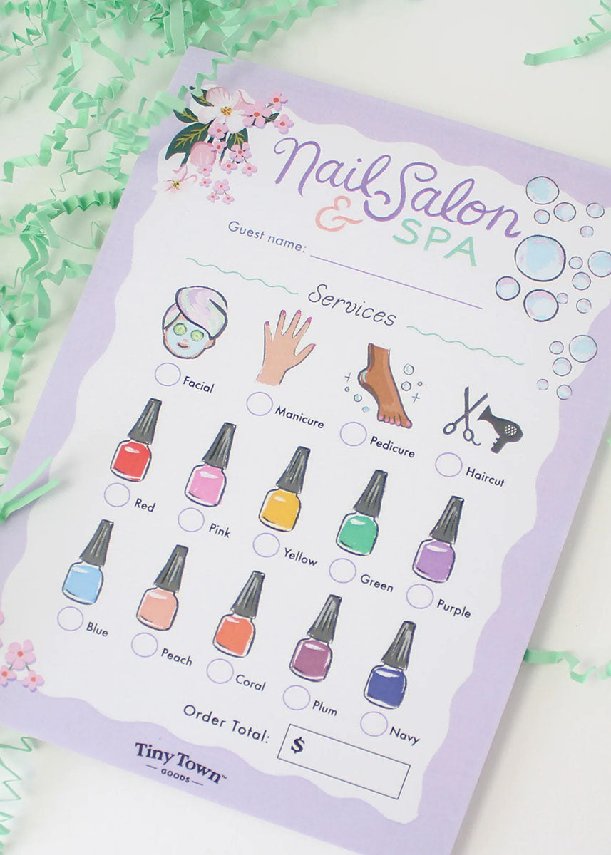 Tiny Town Play Notepad - Nail Salon & Spa