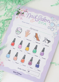 Tiny Town Play Notepad - Nail Salon & Spa