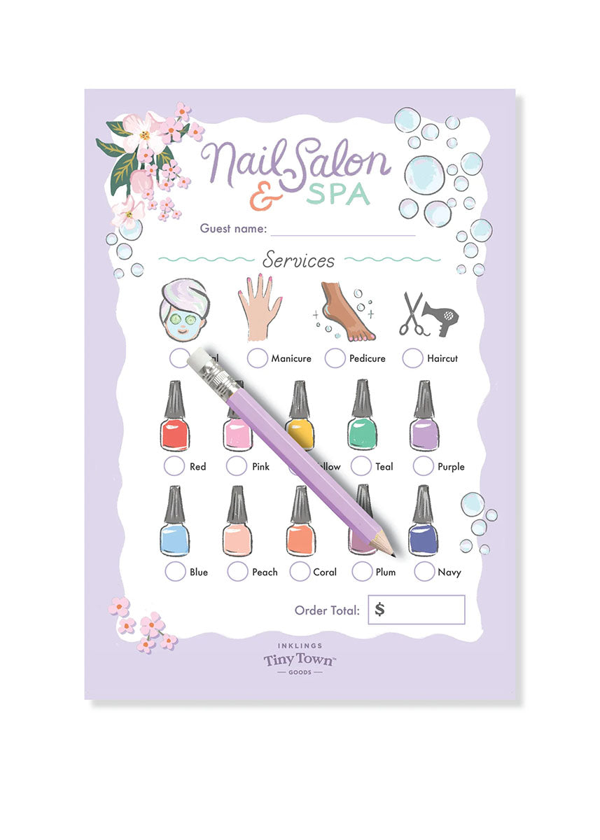 Tiny Town Play Notepad - Nail Salon & Spa