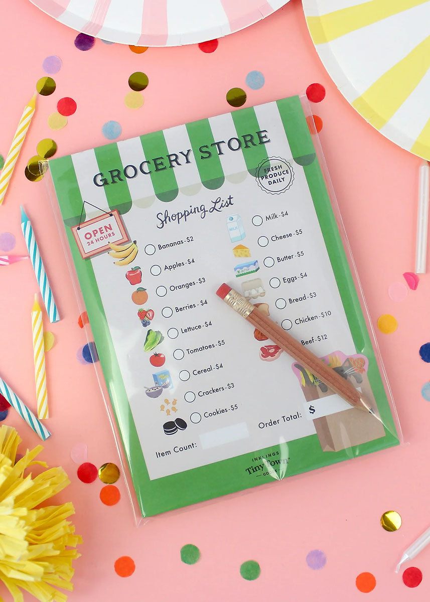 Tiny Town Play Notepad - Grocery Store