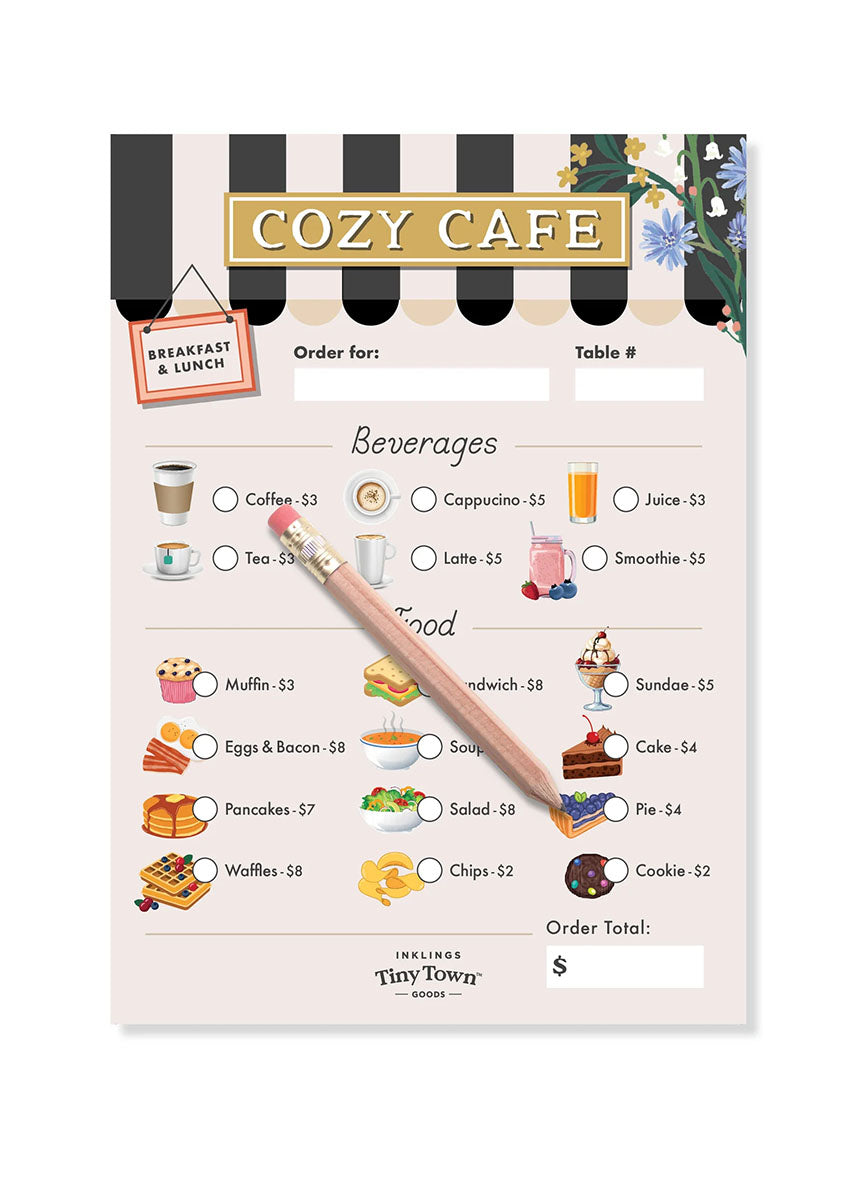 Tiny Town Play Notepad - Cozy Cafe