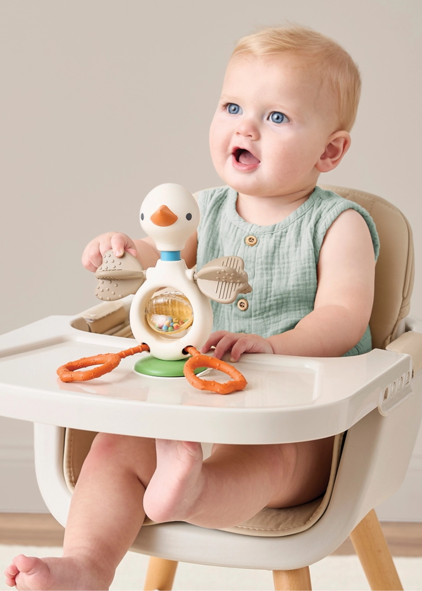 Itzy Twist & Bop High Chair Sensory Toy - Goose