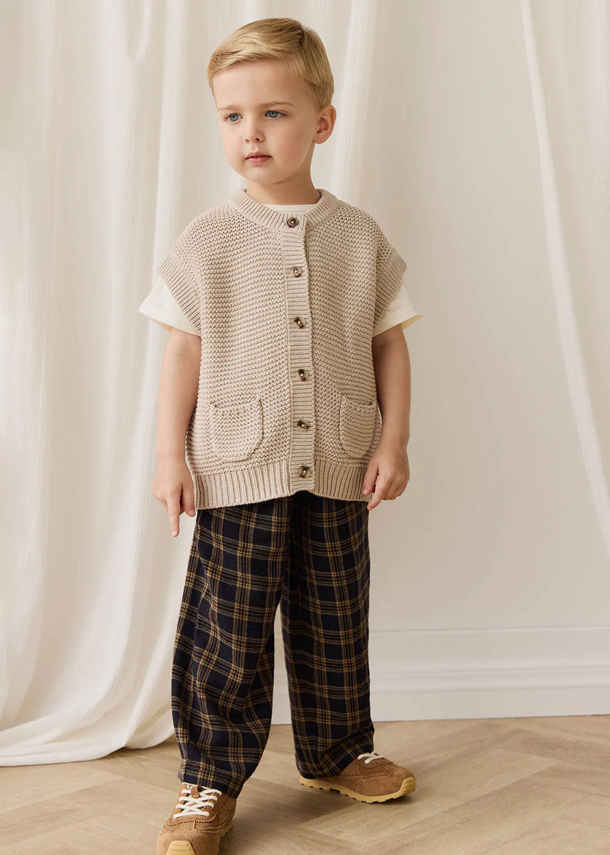 Rome Knit Vest - Oat