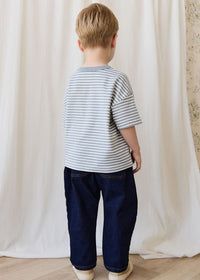 Wesley Tee - Narrow Dawn/Cloud Stripe