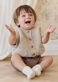 Rome Knit Vest - Oat