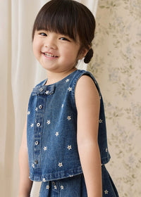 Etta Top - Josie Floral Denim