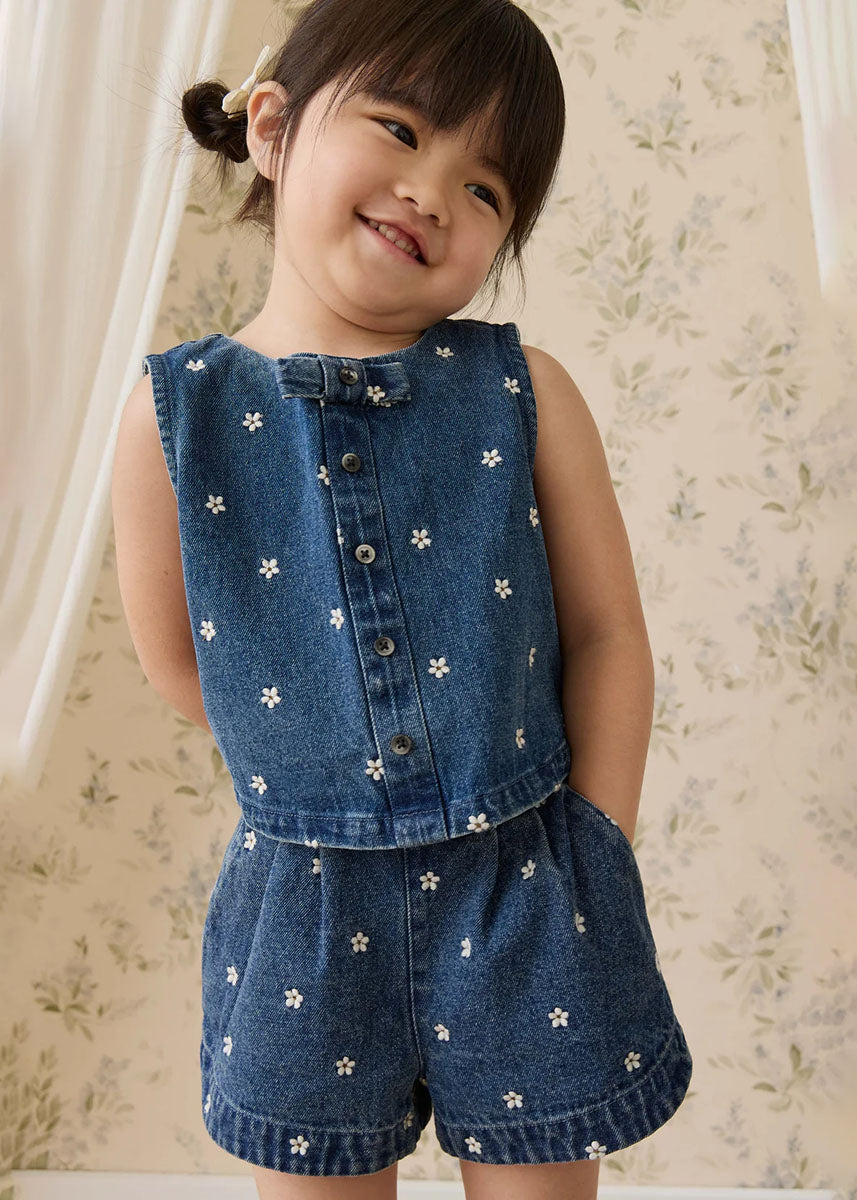 Jardine Short - Josie Floral Denim