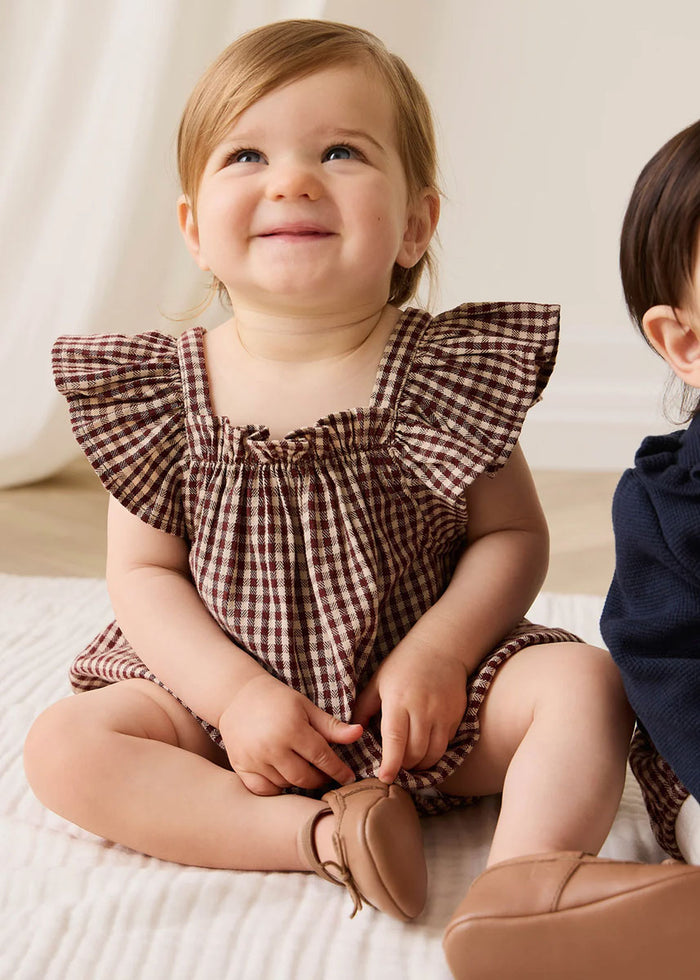Harriet Playsuit - Cinnamon Gingham